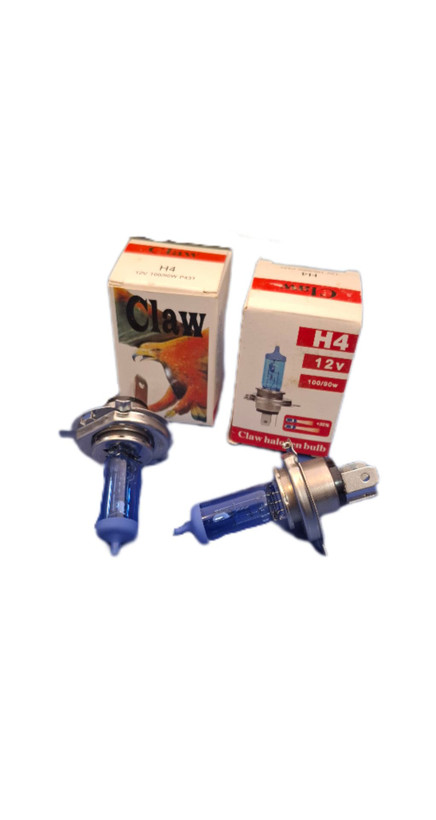 لامپ جلو خودرو H4 سهخار Claw – نور سفید یخی |– 100/90W