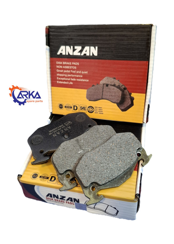 لنت ترمز عقب 206تیپ5و6/اچ سی کراسANZAN+دوسال ضمانت