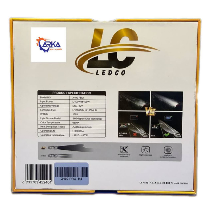هدلایت لدکو مدل X100pro پایه H4